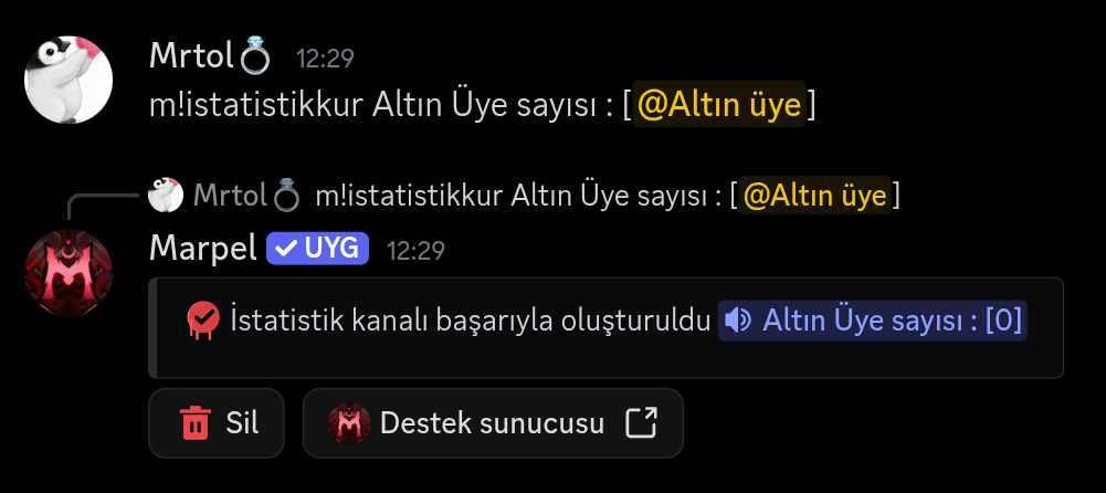 Üye ve Durum Sayaçları görseli