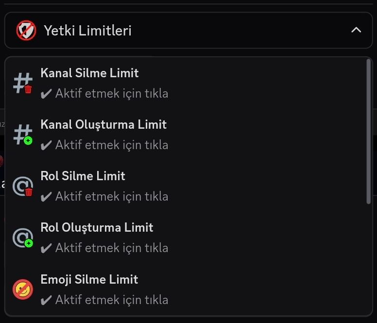 Yetkili İşlem Limitleri görseli